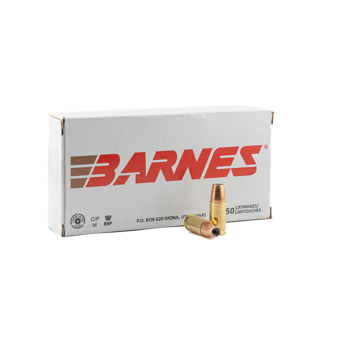 Barnes Ammunition 9mm Luger 124 Grain Jacketed Hollow Point 50 Count