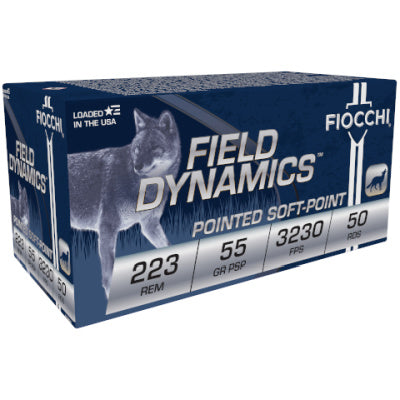 Fiocchi Ammunition 223 Remington 55 Grain Jacketed Soft Point 50 Count