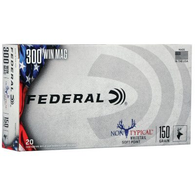 Federal Ammunition 300 Winchester Magnum 150 Grain Spire Point 20 Count