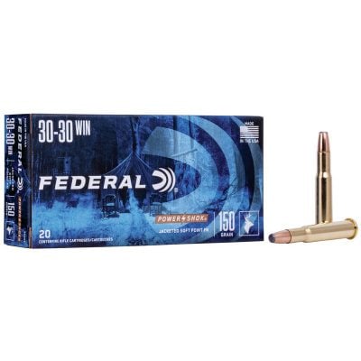 Federal Ammunition 30-30 Winchester 150 Grain Jacketed Soft Point 20 Count