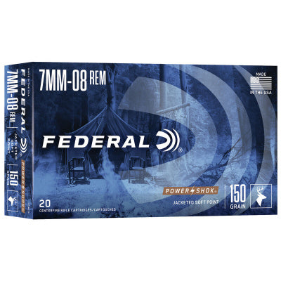 Federal Ammunition 7mm-08 Remington 150 Grain Jacketed Soft Point 20 Count