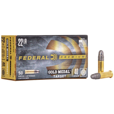 Federal Ammunition 22 Long Rifle 40 Grain Lead Round Nose 50 Count