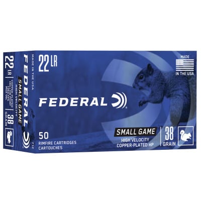 Federal Ammunition 22 Long Rifle 38 Grain Jacketed Hollow Point 50 Count