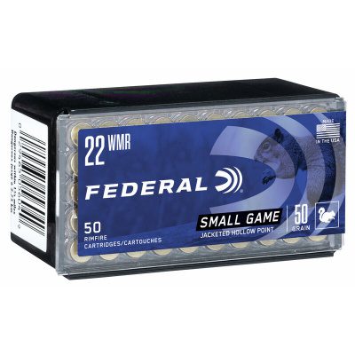Federal Ammunition 22 Winchester Magnum Rimfire (WMR) 50 Grain Jacketed Hollow Point 50 Count