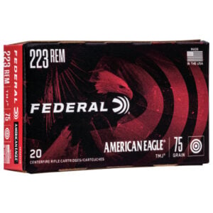 Federal Ammunition 223 Remington 75 Grain Full Metal Jacket 20 Count