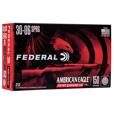Federal Ammunition 30-06 Springfield 150 Grain Full Metal Jacket 20 Count