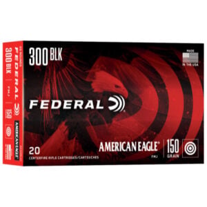 Federal Ammunition 300 AAC Blackout 150 Grain Full Metal Jacket Boat Tail 20 Count