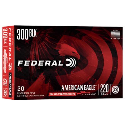 Federal Ammunition 300 AAC Blackout 220 Grain Open Tip Match 20 Count
