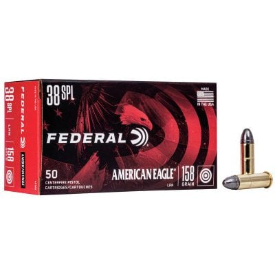 Federal Ammunition 38 Special 158 Grain Lead Round Nose 50 Count