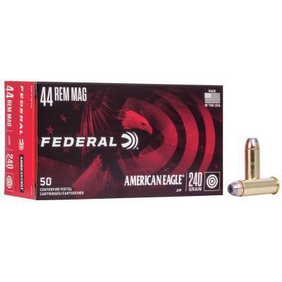 Federal Ammunition 44 Remington Magnum 240 Grain Jacketed Hollow Point 50 Count