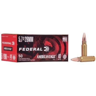 Federal Ammunition 5.7X28mm 40 Grain Full Metal Jacket 50 Count