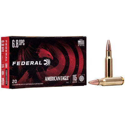 Federal Ammunition 6.8mm Remington SPC 115 Grain Full Metal Jacket 20 Count