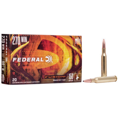 Federal Ammunition 270 Winchester 150 Grain Bonded Spitzer 20 Count