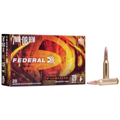 Federal Ammunition 7mm-08 Remington 120 Grain Bonded Spitzer 20 Count