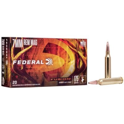 Federal Ammunition 7mm Remington Magnum 175 Grain Bonded Spitzer 20 Count