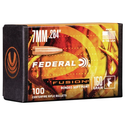 Federal .284 / 7mm 175 Grain Fusion Bonded SP Bullet (100 ct.)