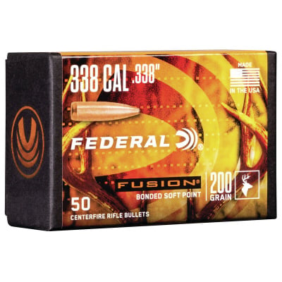 Federal .338 / 338 200 Grain Fusion Bonded SP Bullet (50 ct.)