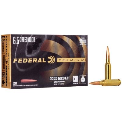 Federal Ammunition 6.5 Creedmoor 130 Grain Berger Hybrid Target Jacketed Hollow Point 20 Count