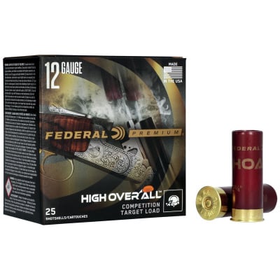 Federal High Over All 12 Ga 1-1/8 Oz 2 3/4" Ammunition (25 Rounds)