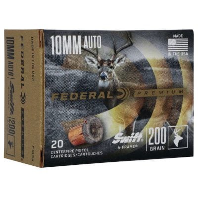 Federal Ammunition 10mm Auto 200 Grain Jacketed Hollow Point 20 Count