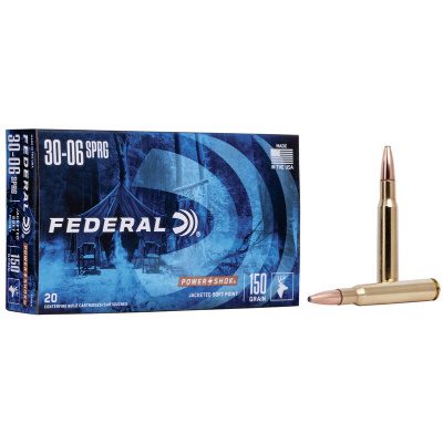 Federal Ammunition 30-06 Springfield 150 Grain Jacketed Soft Point 20 Count