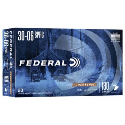 Federal Ammunition 30-06 Springfield 180 Grain Jacketed Soft Point 20 Count