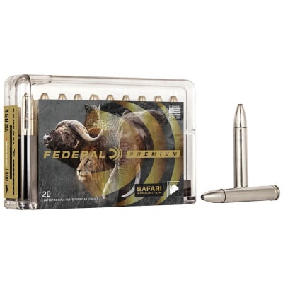 Federal Ammunition 458 Winchester Magnum 400 Grain Trophy Bonded Bear Claw Soft Point 20 Count