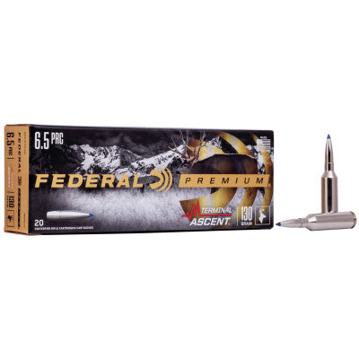 Federal Ammunition 6.5 PRC 130 Grain Terminal Ascent Polymer Tipped 20 Count
