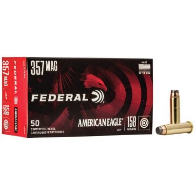 Federal Ammunition 357 Magnum 158 Grain Jacketed Soft Point 50 Count