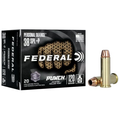 Federal Ammunition 38 Special 120 Grain Jacketed Hollow Point 20 Count