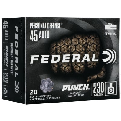 Federal Ammunition 45 ACP 230 Grain Jacketed Hollow Point 20 Count