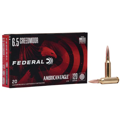 Federal Ammunition 6.5 Creedmoor 120 Grain Jacketed Hollow Point 20 Count