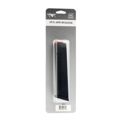 Glock Factory Gen 5 Magazine Glock 17, 17L, 18, 19, 19x, 26, 34, 35, 47, 49 9mm Luger 24 Round Polymer Black