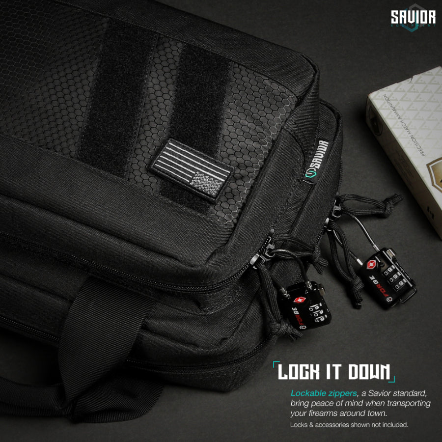 Savior Equipment Specialist Series Low Profile Double Pistol Case