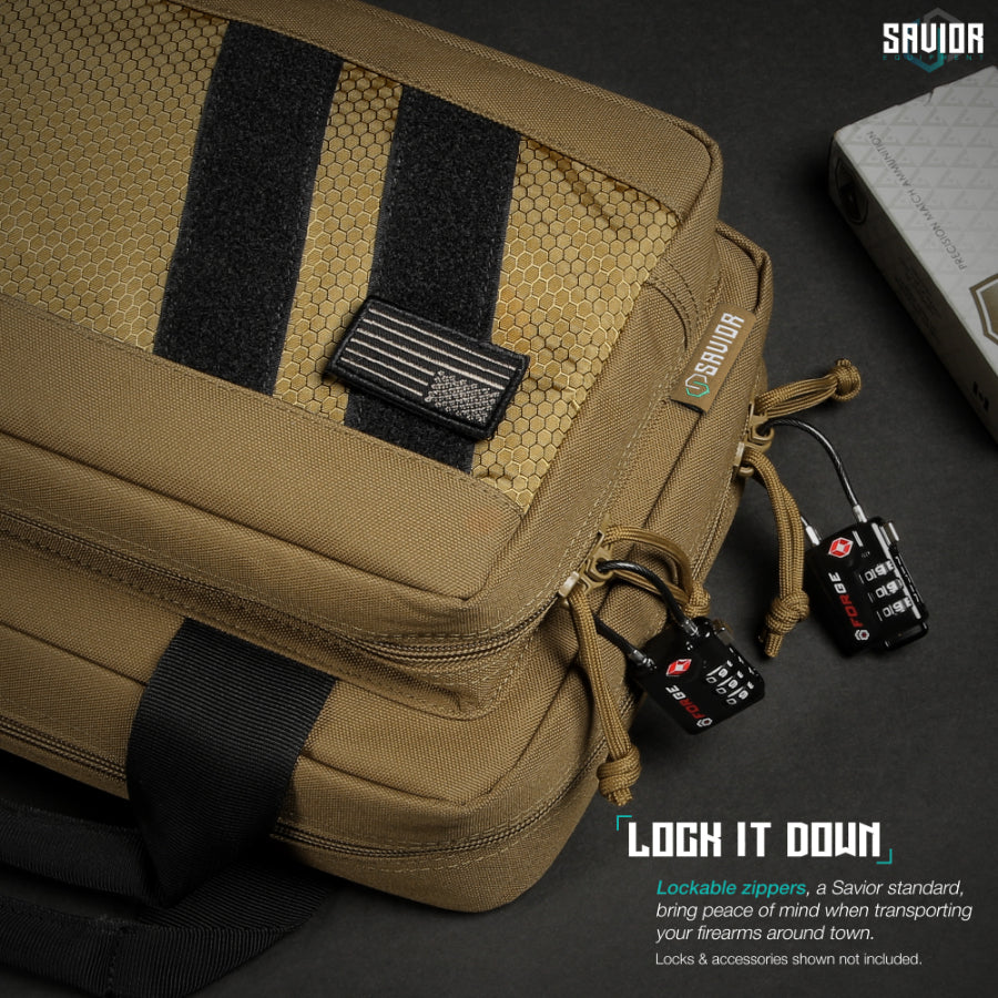 Savior Equipment Specialist Series Low Profile Double Pistol Case
