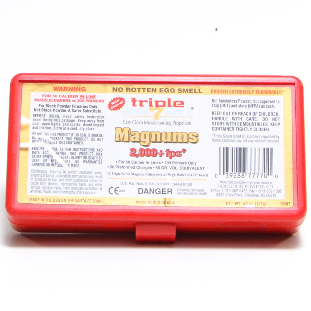 Hodgdon Triple 7 Magnum Pel  (50/Box)