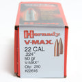 Hornady .224 Diameter 50 Grain Polymer Tip V-Max Bullets