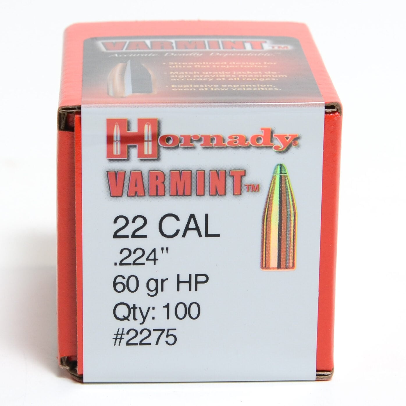 Hornady .224 / 22 60 Grain Hollow Point (100)