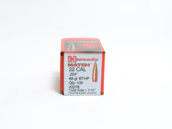 Hornady .224 Diameter 68 Grain Boat Tail Hollow Point Bullets