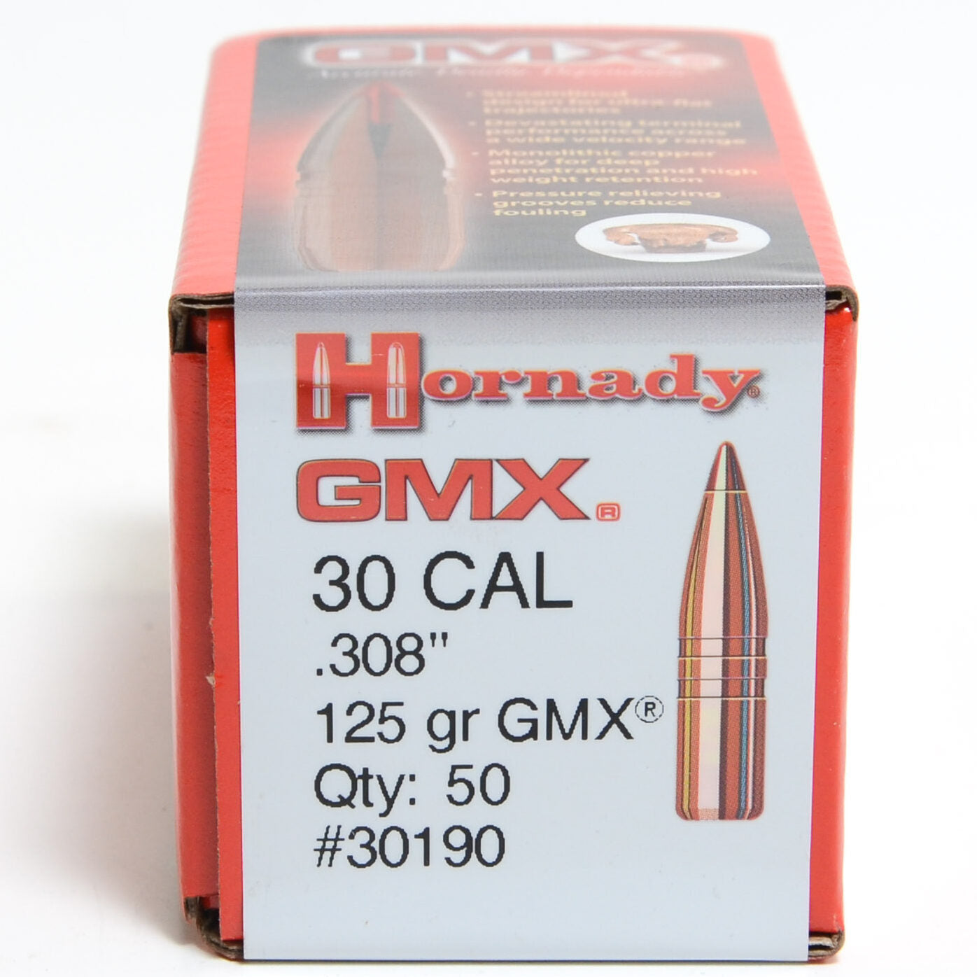 Hornady .308 / 30 125 Grain GMX (MonoFlex) (50)