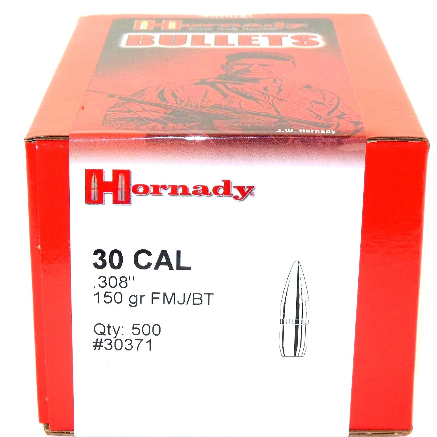 Hornady .308 Diameter 150 Grain Full Metal Jacket Bullets