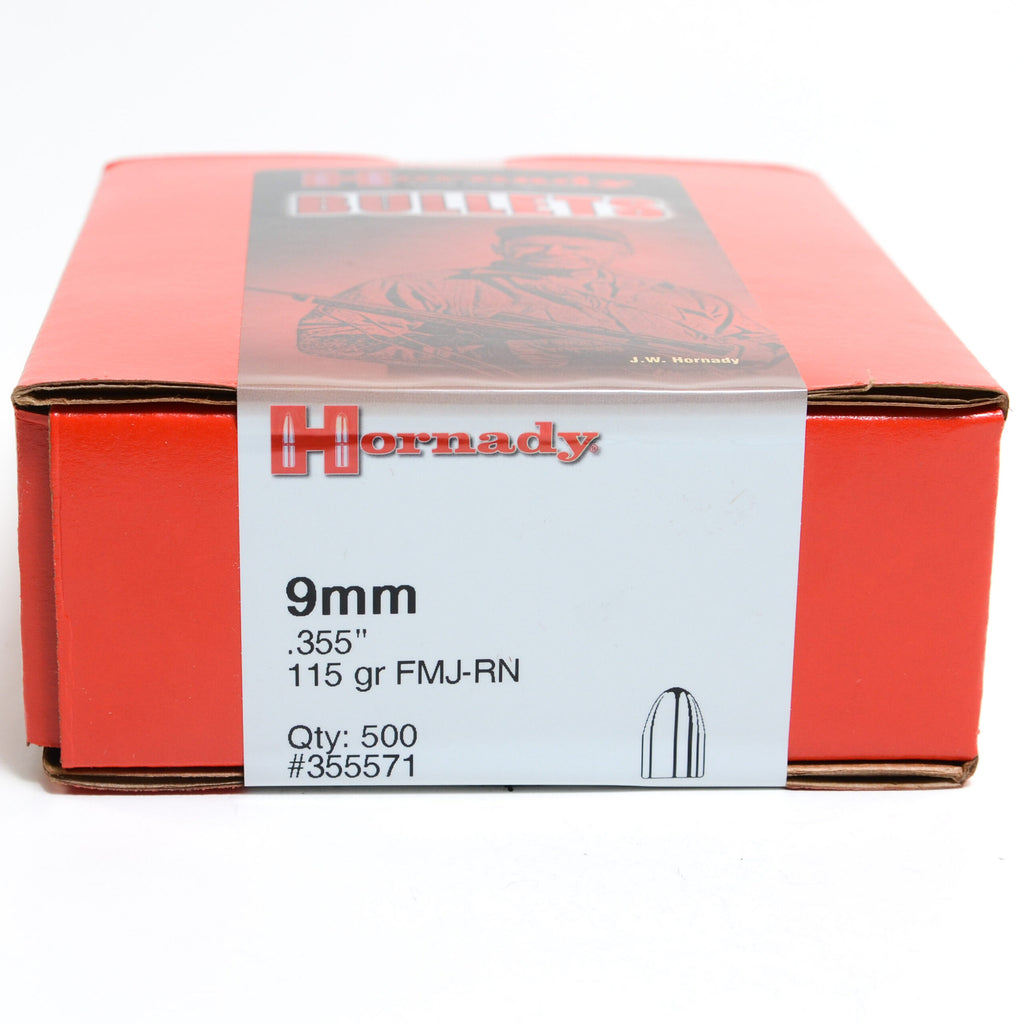 Hornady .355 Diameter 115 Grain Full Metal Jacket Bullets