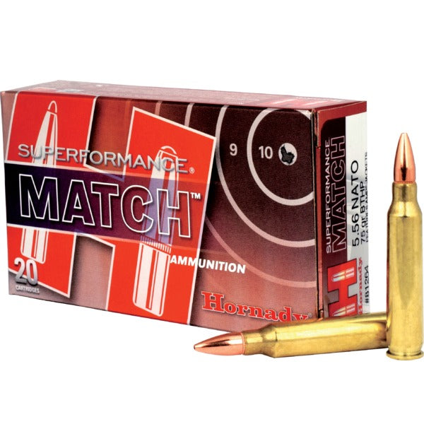 Hornady Ammunition 5.56x45mm NATO 75 Grain Jacketed Hollow Point 20 Count