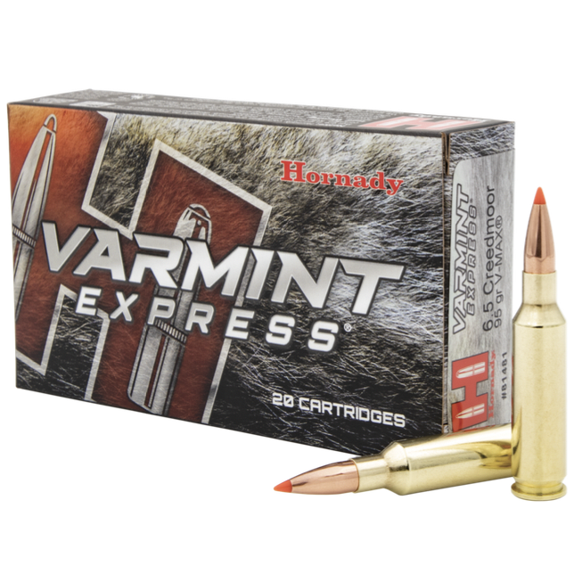 Hornady Ammo 6.5 Creedmoor 95 Grain V-Max Varmint Express (20)