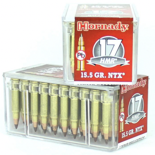 Hornady Ammo 17 HMR 15.5 Grain NTX (Lead Free) (50)