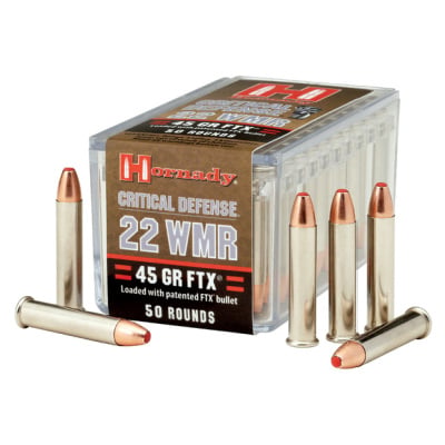 Hornady Ammunition 22 Winchester Magnum Rimfire (WMR) 45 Grain Polymer Tipped 50 Count