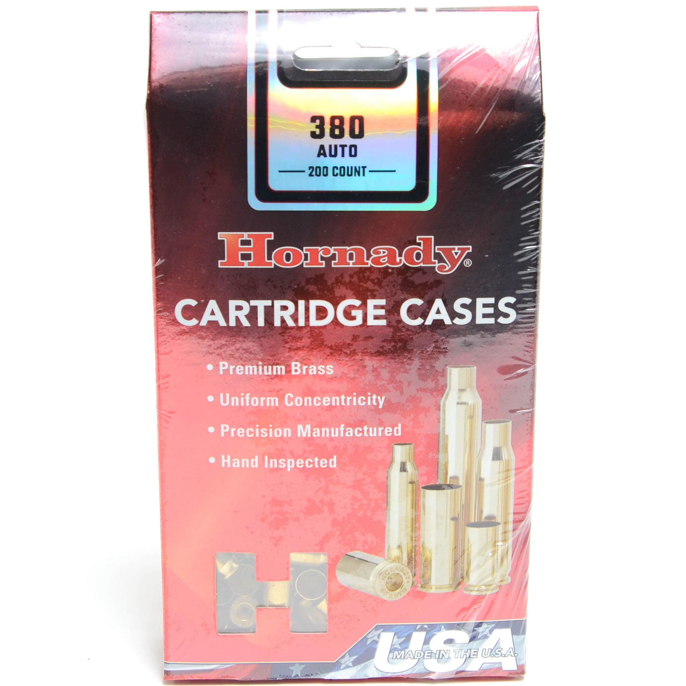 Hornady Brass Unprimed 380 Auto (200) 5/Cs