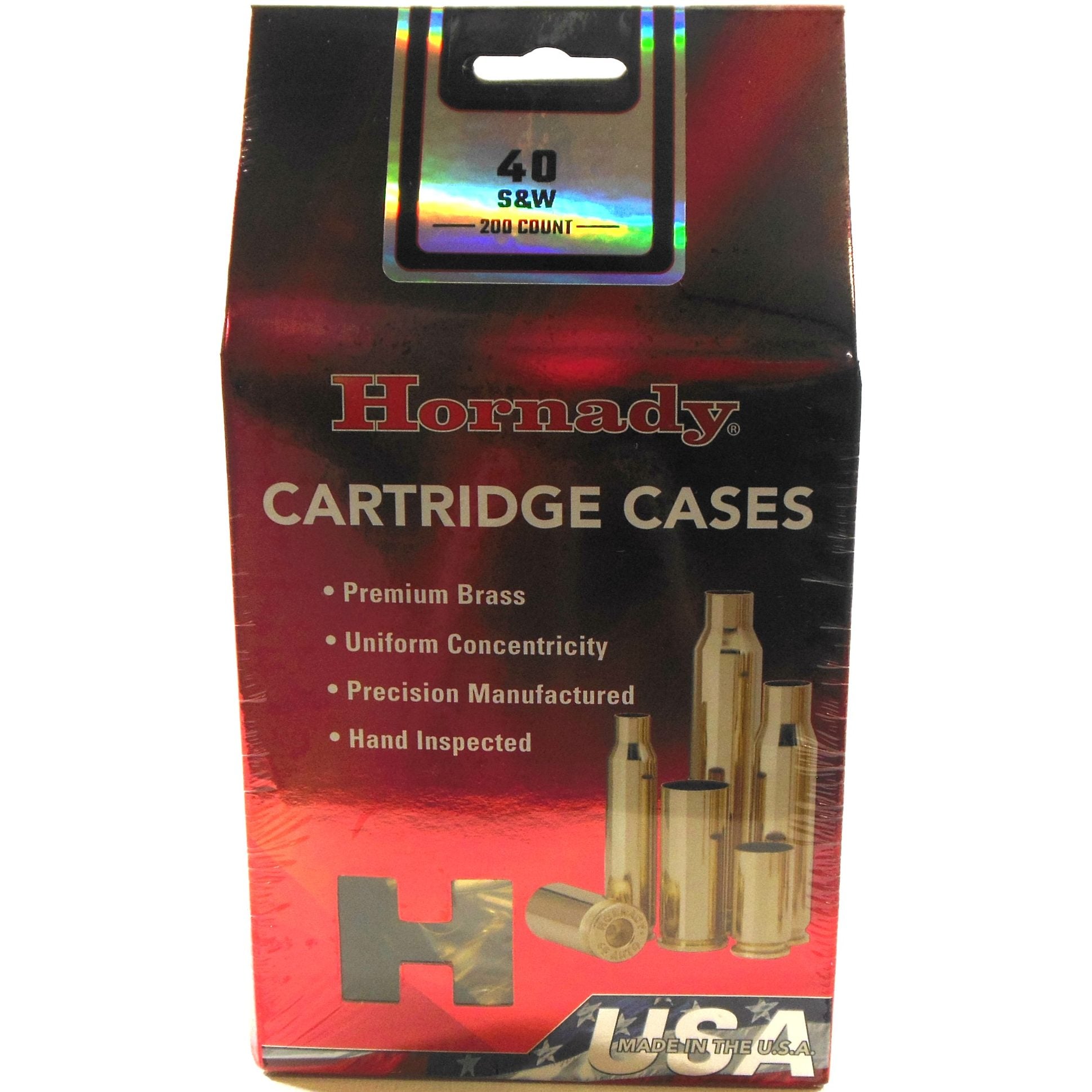 Hornady Brass Unprimed 40 S&W (200) 5/Cs
