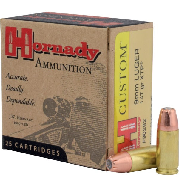 Hornady Ammunition 9mm Luger 147 Grain XTP Jacketed Hollow Point 25 Count
