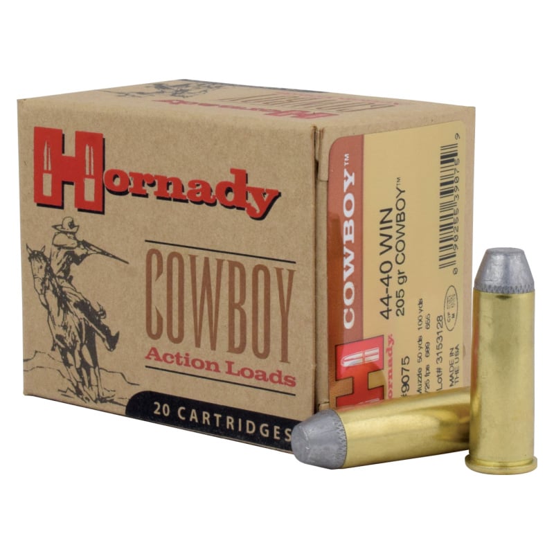 Hornady Ammunition 44-40 WCF 205 Grain Lead Flat Nose 20 Count